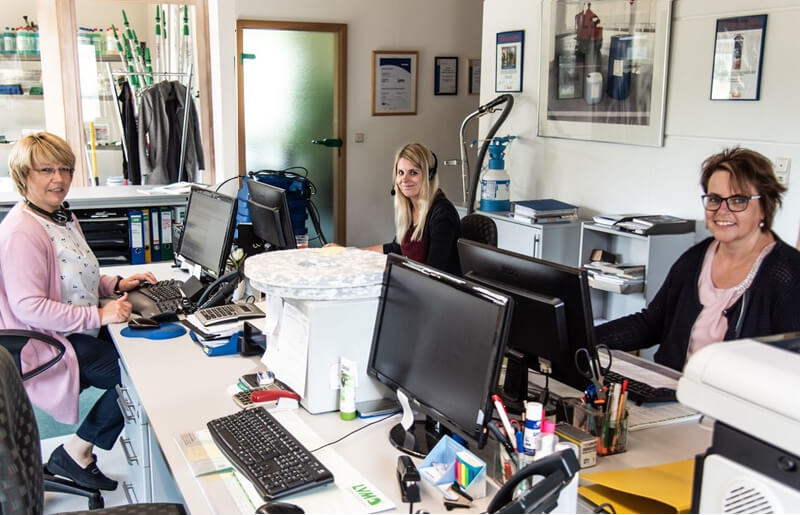 ein motiviertes Team, dass sich auf Ihre Anfrage freut